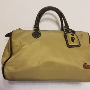 Dooney & Bourke Nylon Satchel TAN
